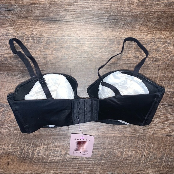 Savage x Fenty Push Up Bra 34E(34DD) Black New With Tags - Picture 11 of 11